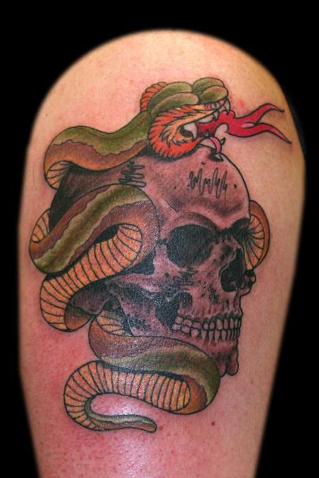 Tattoo Columbus Ohio Billy Hill - Tattoo Skull